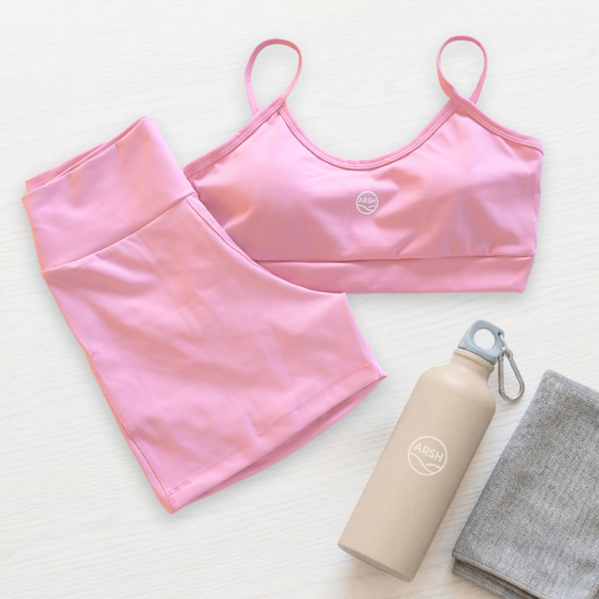 Conjunto Esportivo Fitness Feminino Top com Bojo e