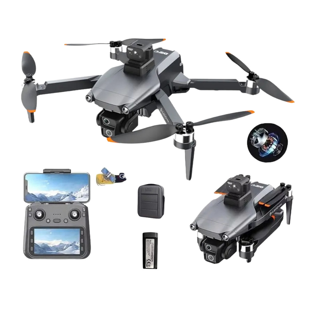 Drone L600-1 PRO OAS, Com Tela  Câmera Dupla 4K,G