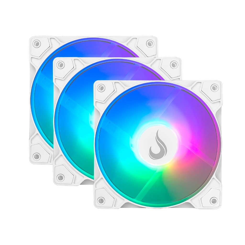 Kit 3 Cooler Fan Gamer | Rise Mode | X Led White R