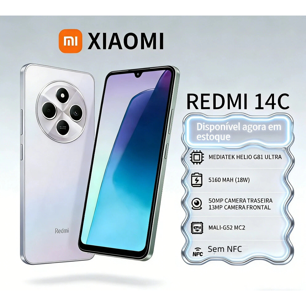Original Celular Xiaomi Redmi 14C Dual SIM Dual St