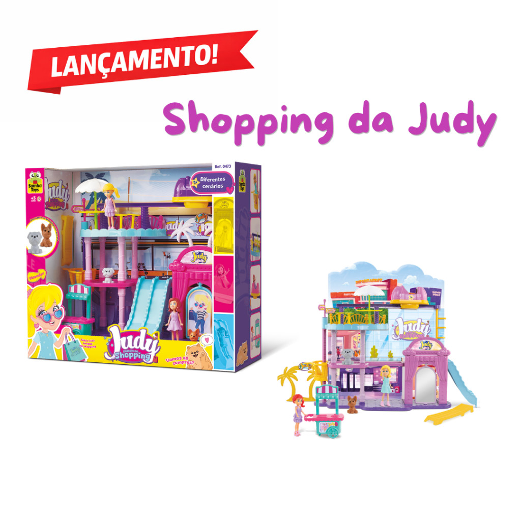 Playset Judy Shopping Completo com Escorregador, B