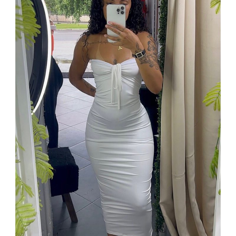 vestido tomara que caia longo com dreess multi ama