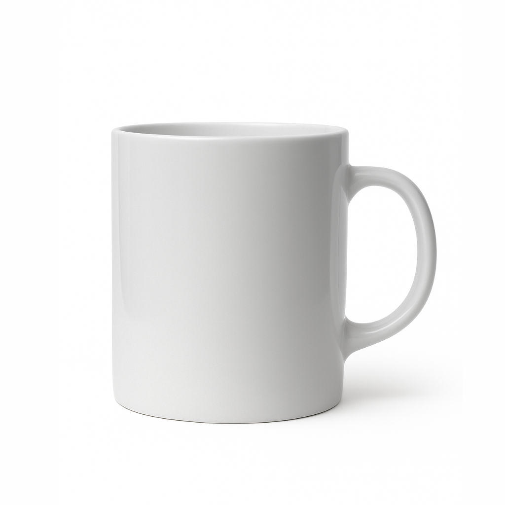 Kit 12 Xícara de Porcelana Branca Lisa Café Chá