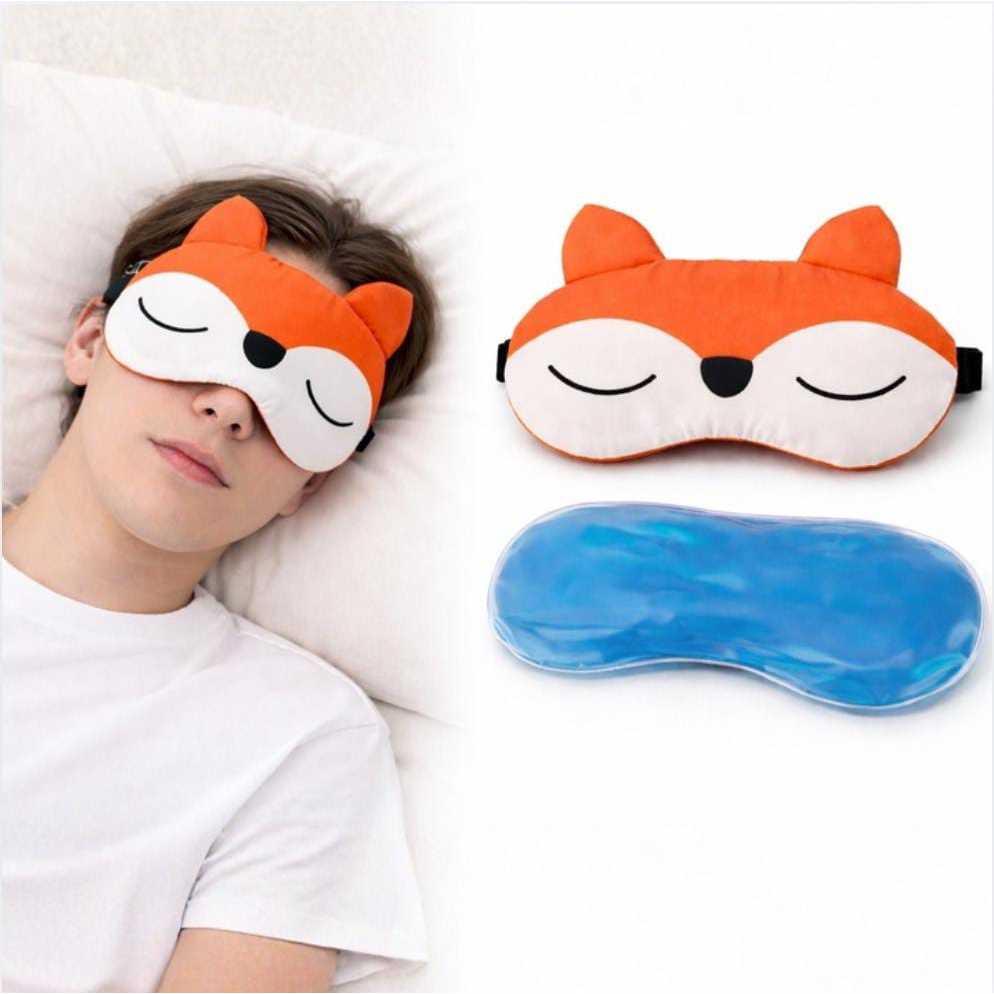 Máscara de Dormir com Gel Refrescante Ajuda no Al