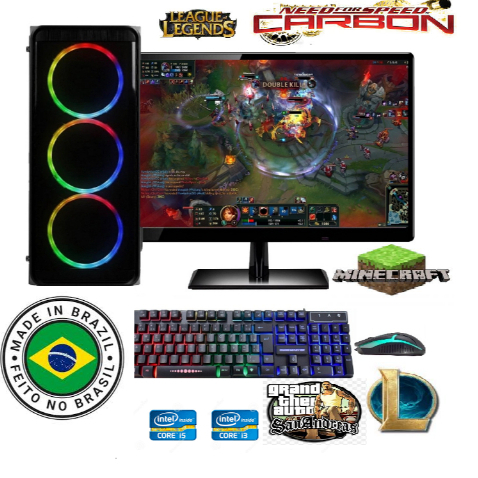 computador i3 16gb gamer completo ssd128g+hd500g +