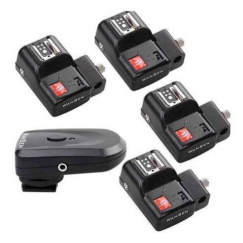 Rádio Flash Pt-04ne Transmissor E 4 Receptores Co