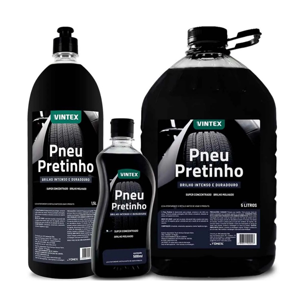 PRETINHO PNEU VINTEX VONIXX PRETEADOR CARRO MOTO C