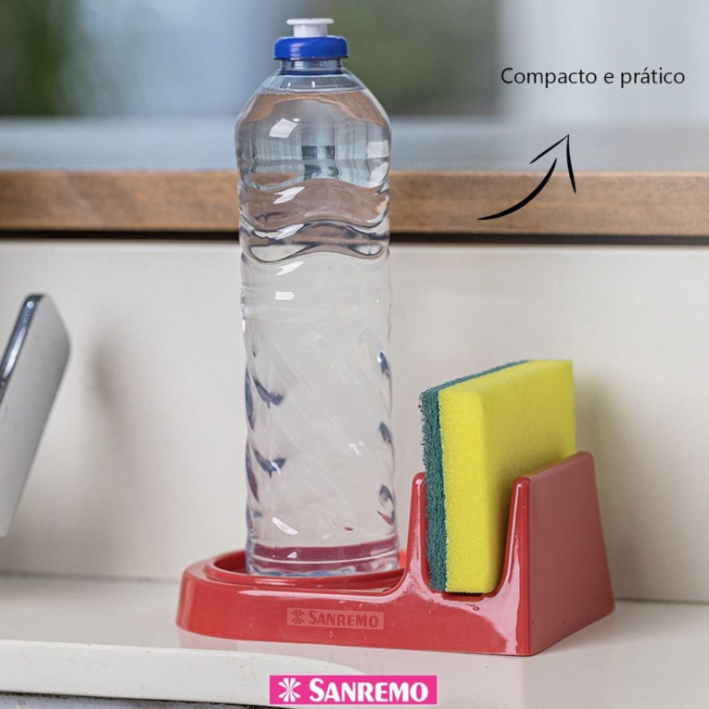 Organizador De Pia Plastico Para Esponja Detergent