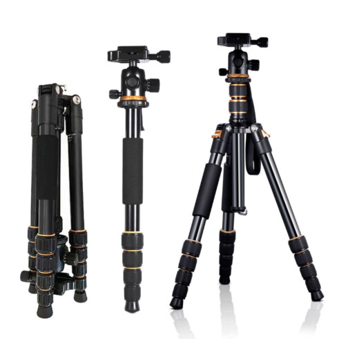 Tripé Profissional com nivel em alumínio para at