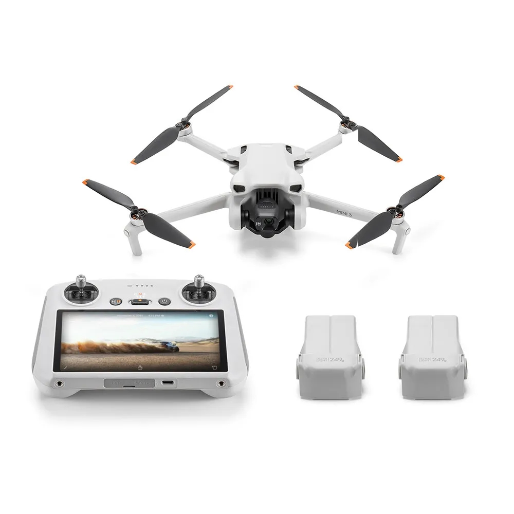 Drone DJI Mini 3 (DJI RC) com tela + Fly More Comb