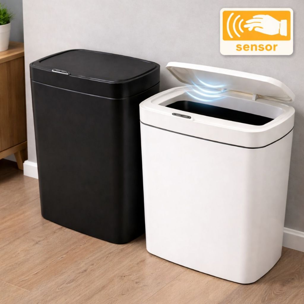 Lixeira Inteligente Abertura Automática Média de