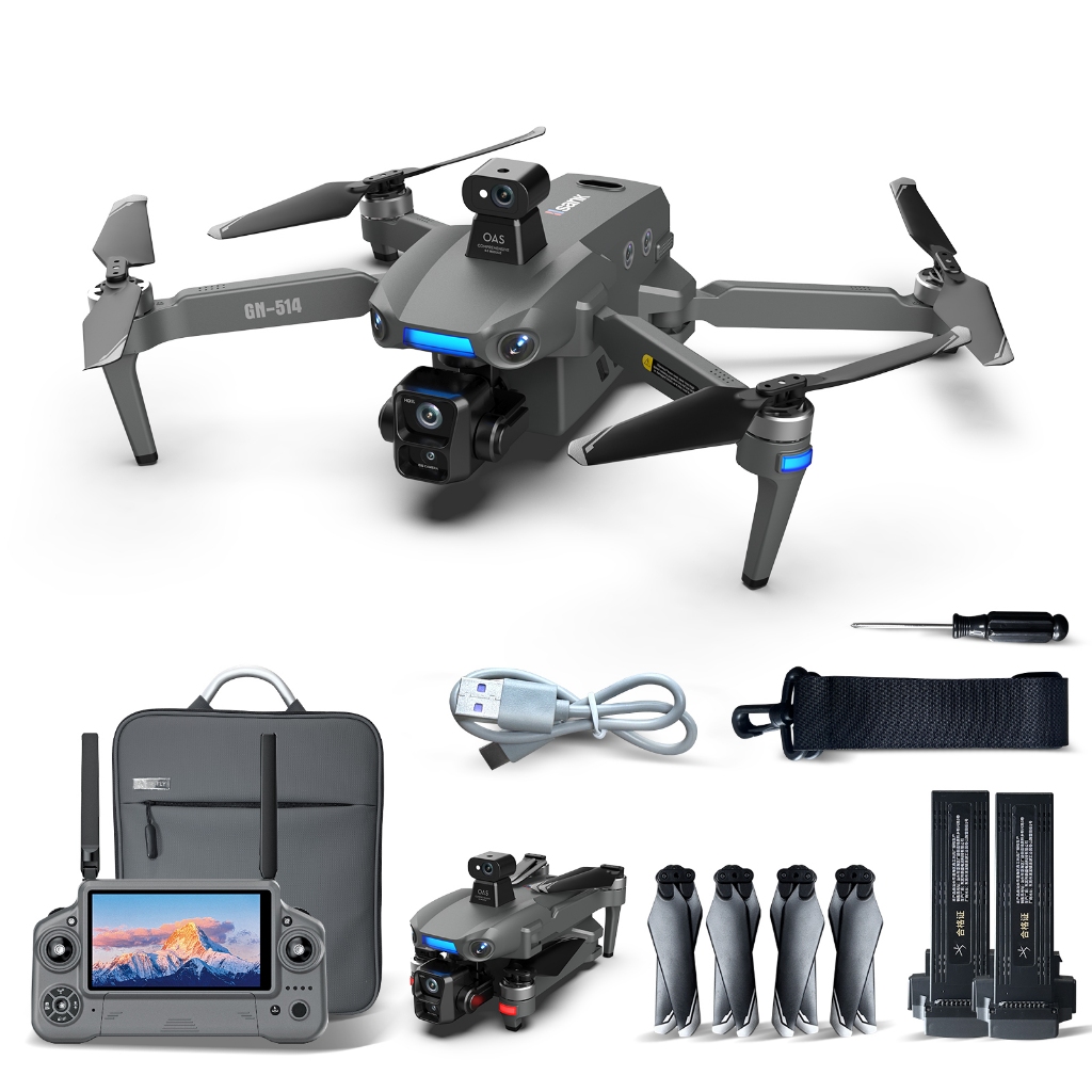 Drone 4K Profissional com GPS, Câmera 3 Eixos, 6K