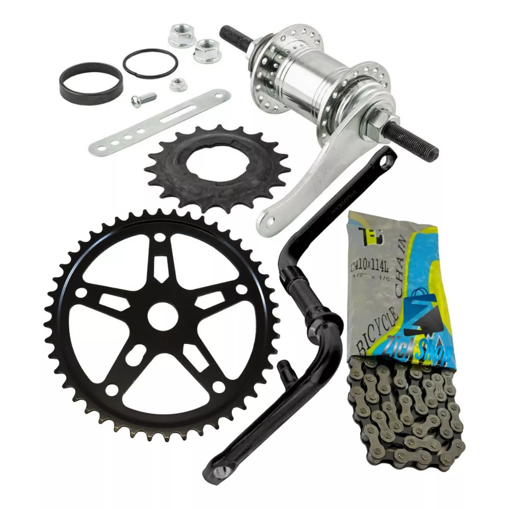 Kit Cubo Contra Pedal Torpedo + Coroa + Corrente +