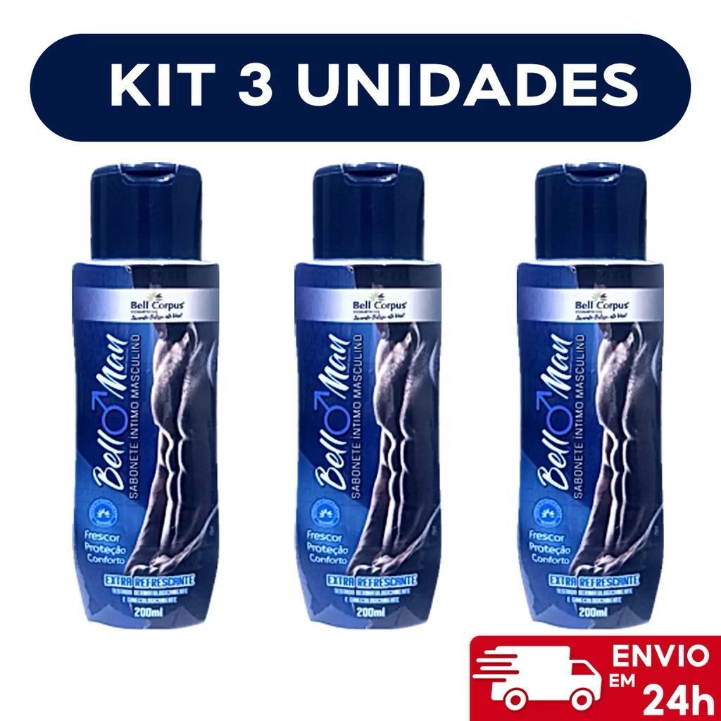 Kit 3 Sabonete Íntimo Masculino Bell Man – 