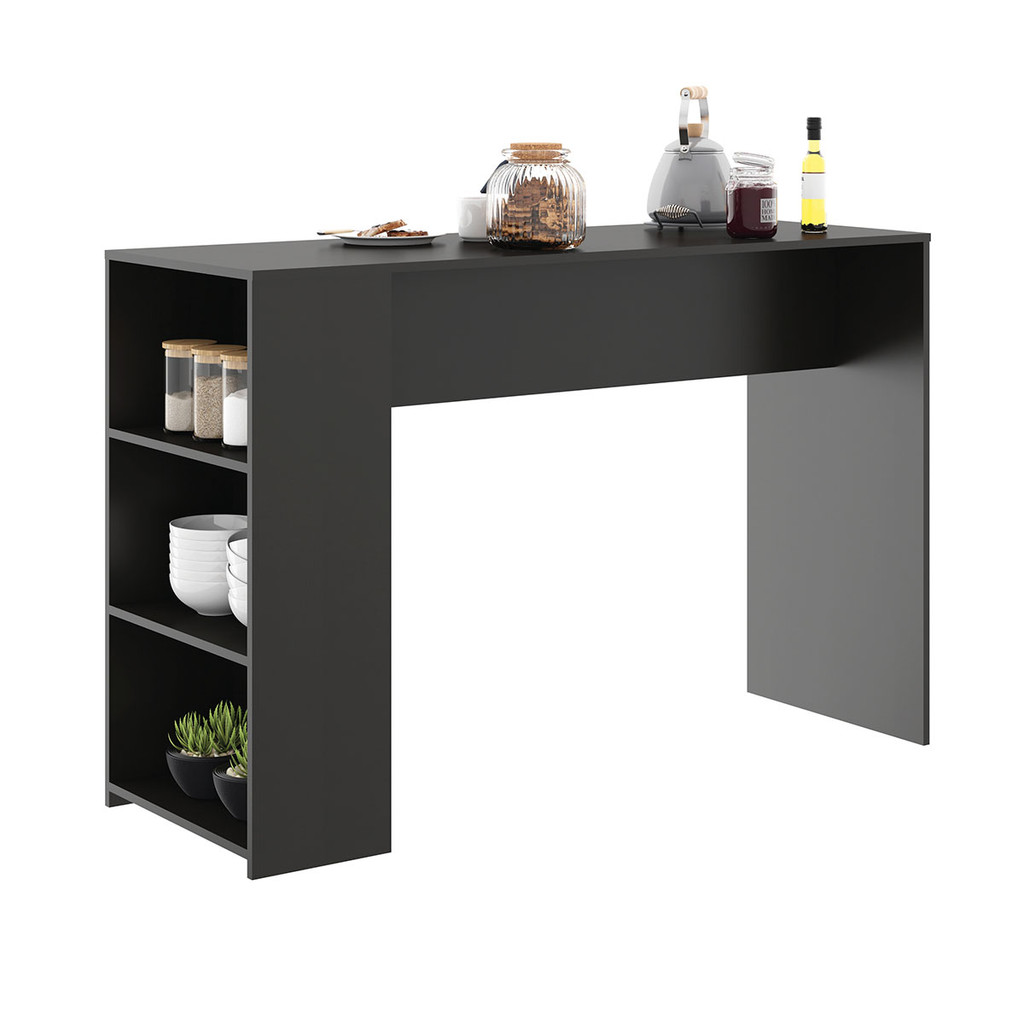 Bancada Mesa Ilha Cozinha 136cm com Prateleira Pre
