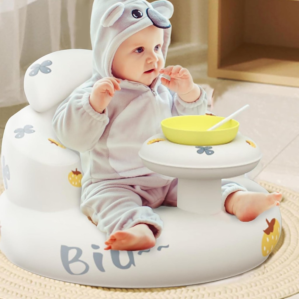 Assento Inflável Bebê 3-36 Meses c/ Bomba Integr