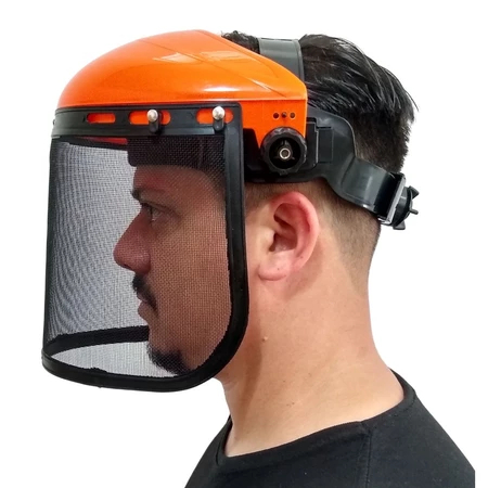 Protetor Facial Com Tela De Aço Para Operador De 