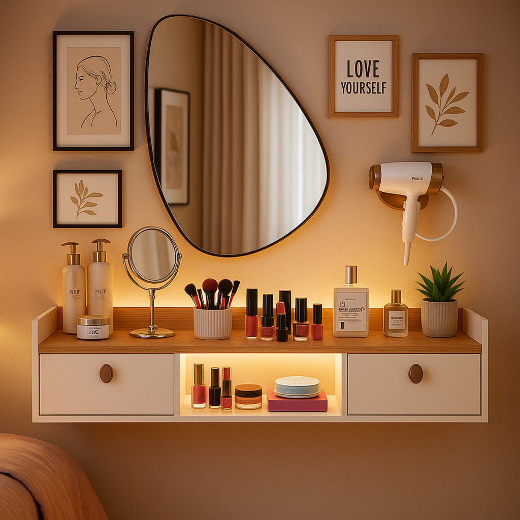 Penteadeira Suspensa Para Quarto Sala Tv 90cm Home