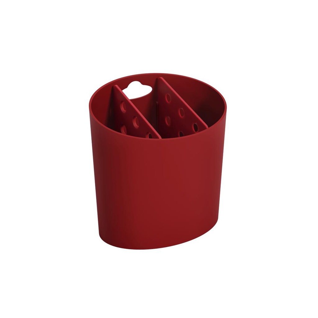 ESCORREDOR TALHERES OVAL BASIC VERMELHO COZA