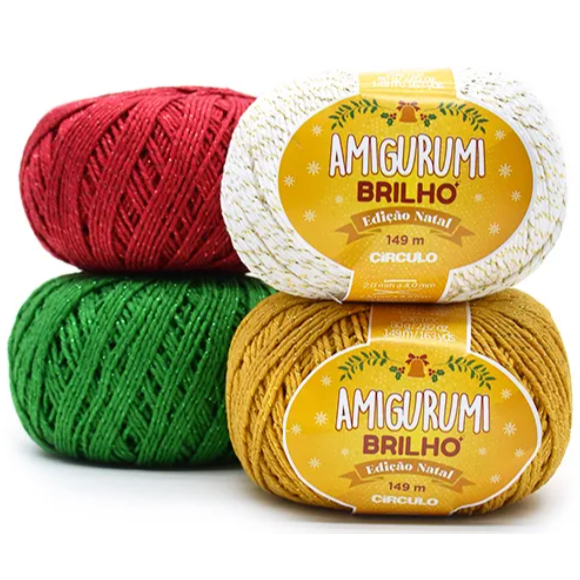 Fio Linha Amigurumi Brilho – Círculo