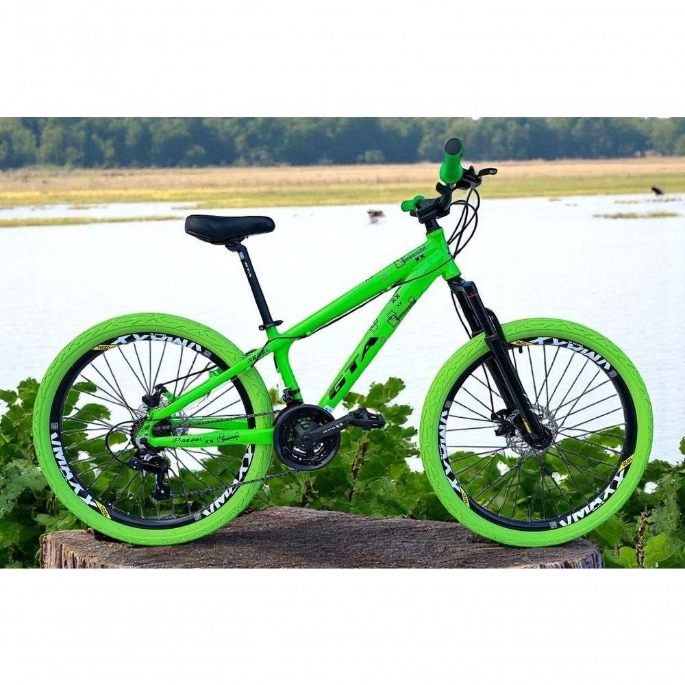 Bicicleta 26 Gta Rebel Freeride Cor Verde 21v Aros