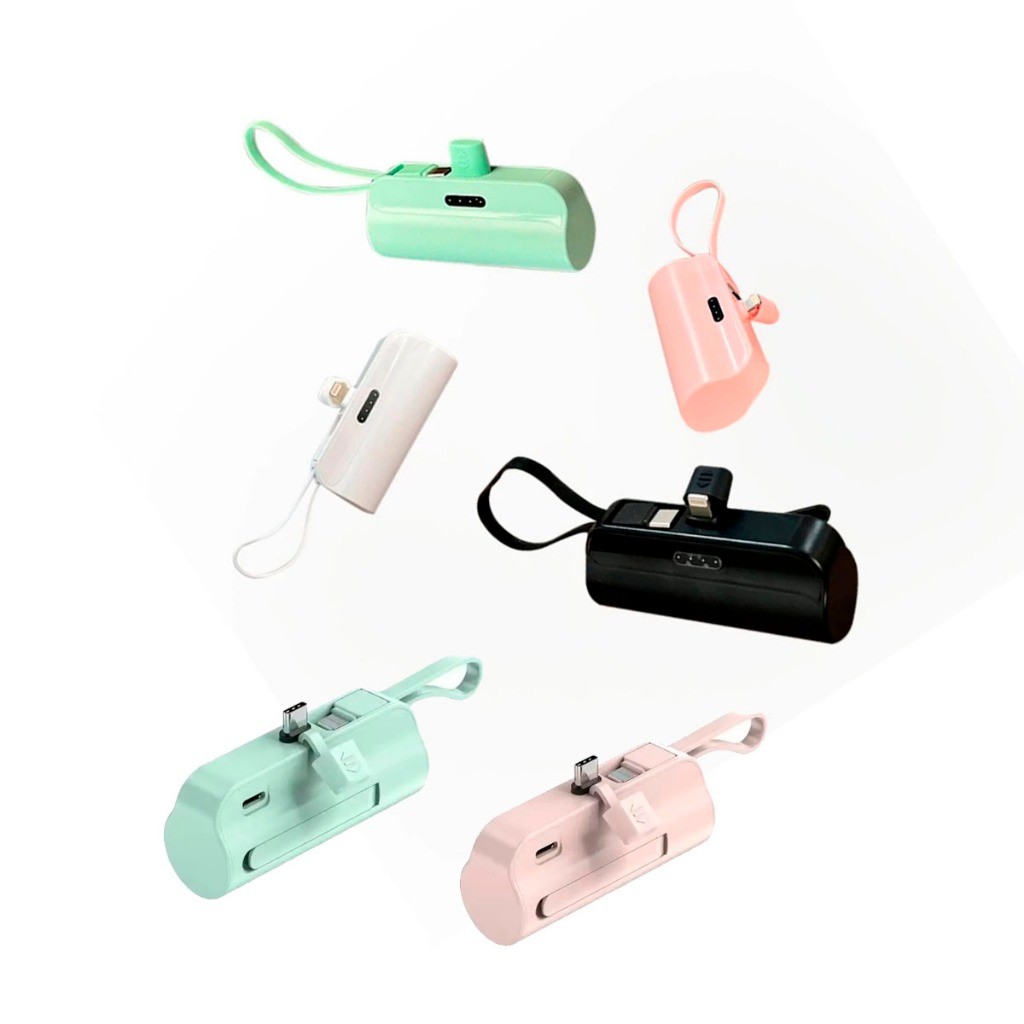 Carregador Mini Power Bank 5000mAh Bateria Auxilia