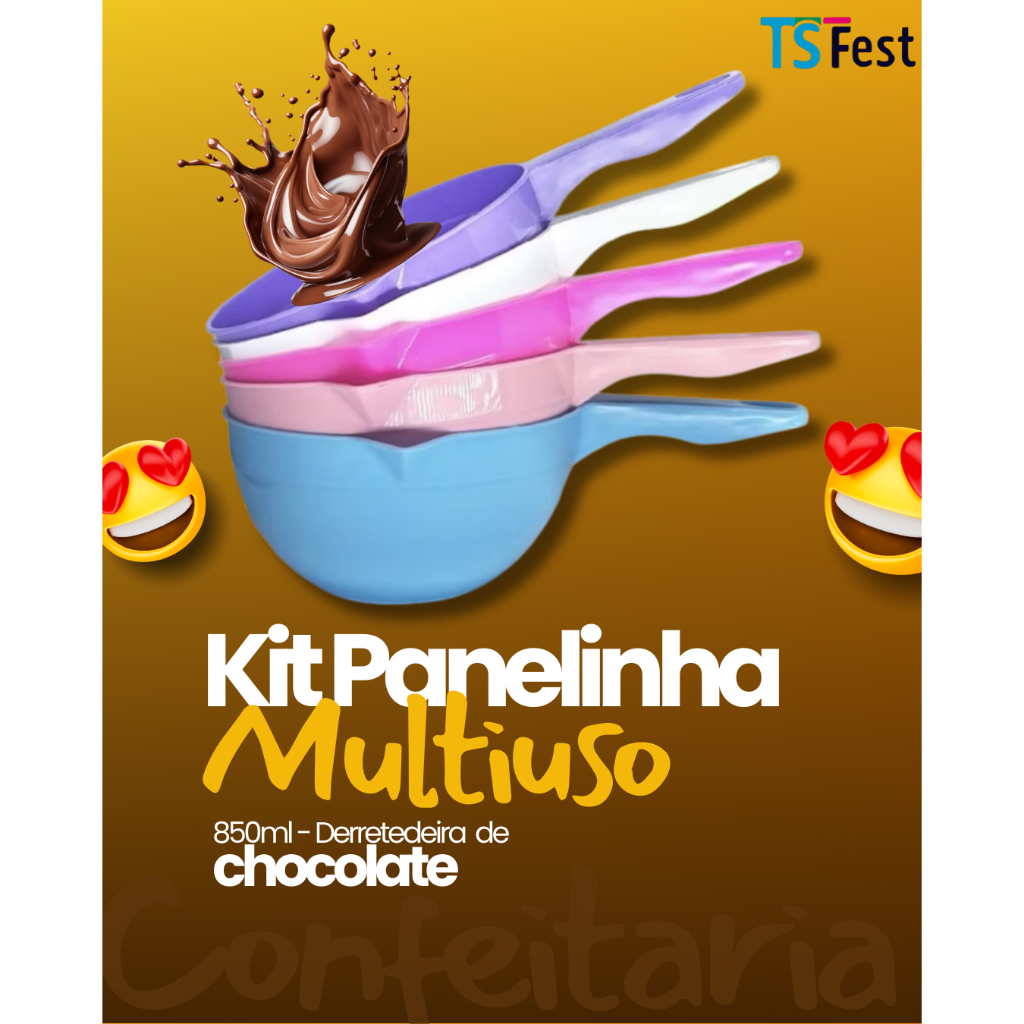 Panelinha Multiuso Confeitaria 850ml  Derreter Cho