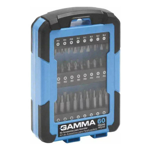 KIT DE ACESSÓRIOS PARA PARAFUSADEIRA COM 60 PEÇA
