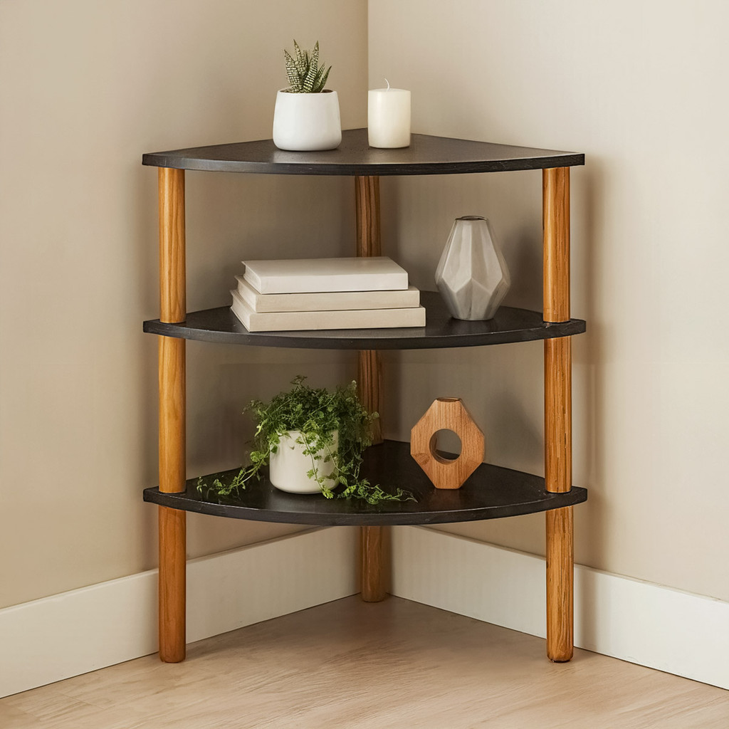 Estante Multiuso De Canto Grande 95 cm com 3 Repar