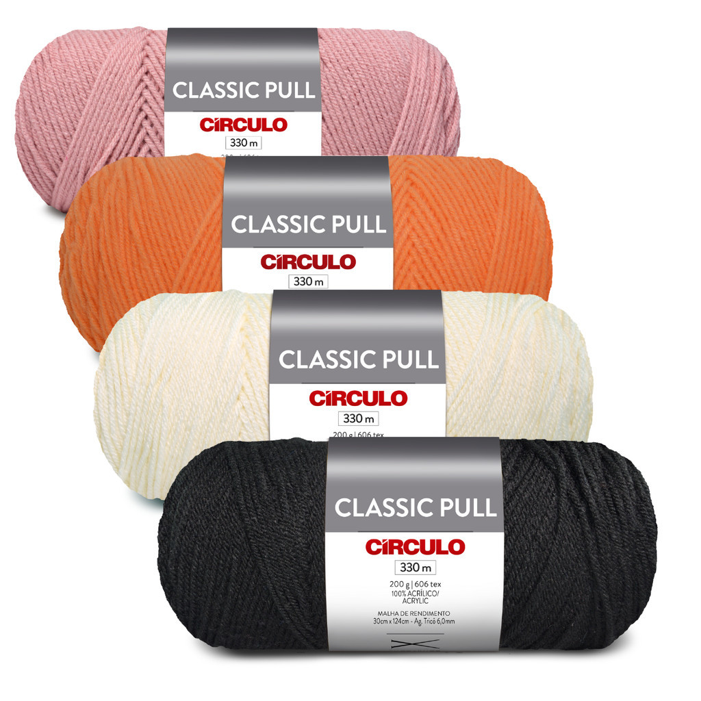 Fio Acrílico CLASSIC PULL 200gr – ÚLTIMAS