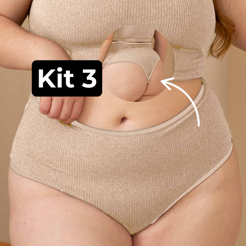 KIT 3 Calcinha Max Tan Plus Size Tanga Feminina At