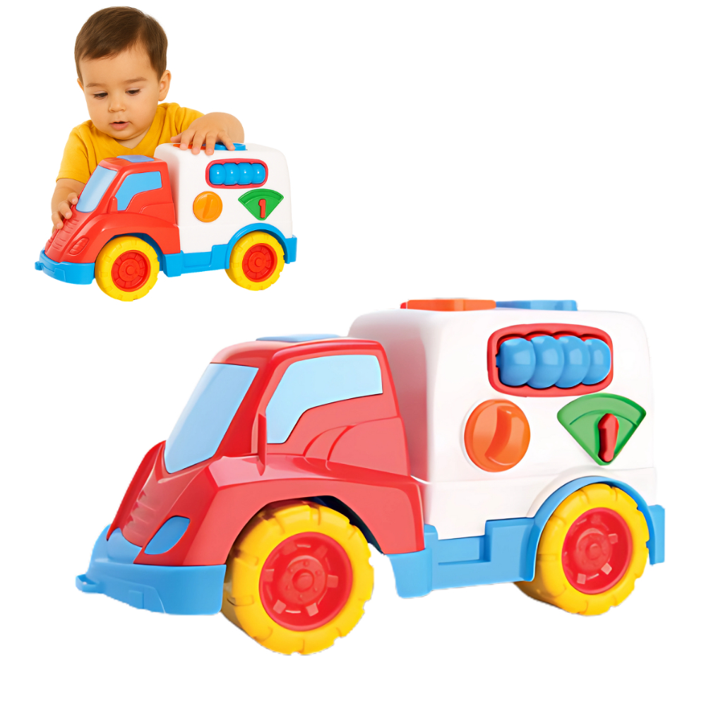 Brinquedos Educativos Caçamba com Encaixes Colori