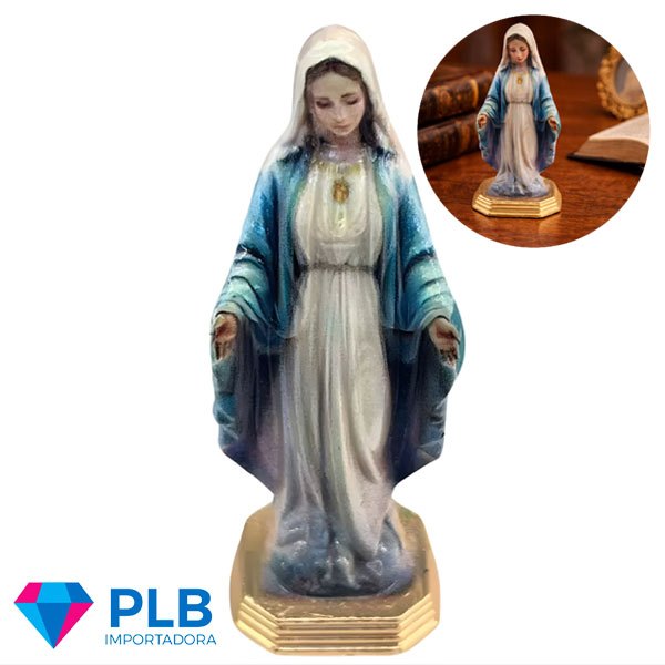 Kit 12 Imagem Nossa Senhora Das Graças Com Esplen