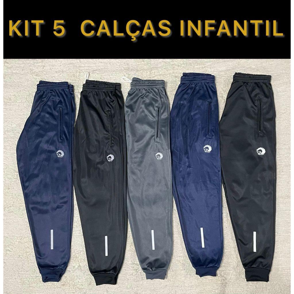 Calça Infantil – Kit 5 Calças – 4 ao