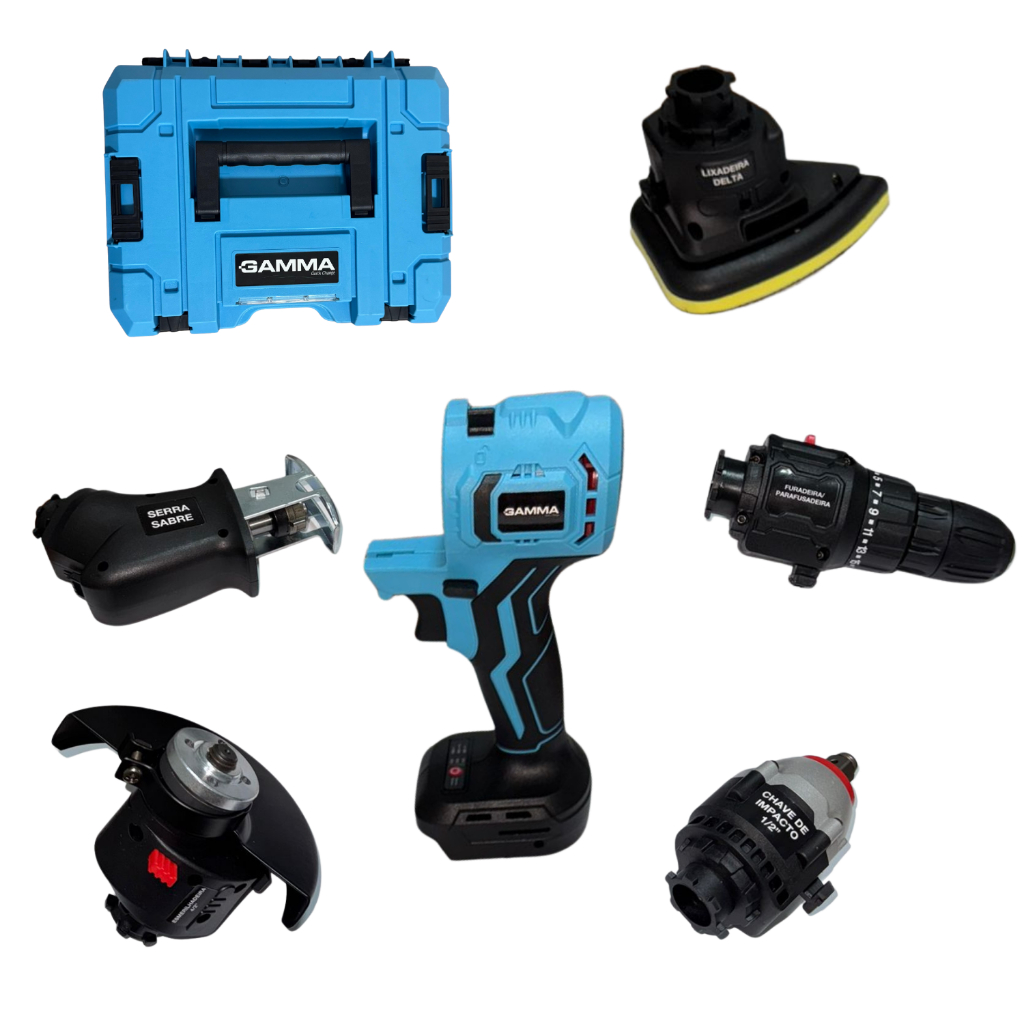 Kit Multifuncional Gamma 21v Brushless Parafusar C