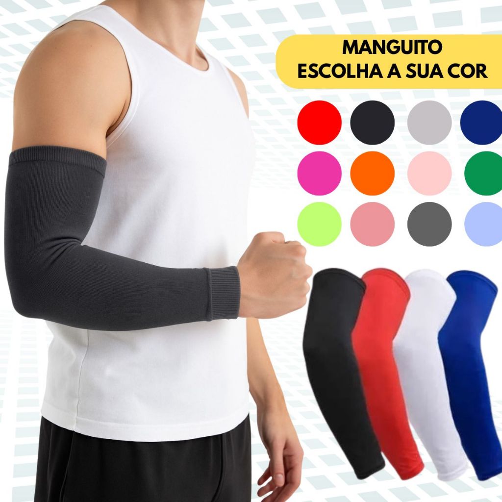 Par De Manguito Segunda Pele Manga Proteção Sola