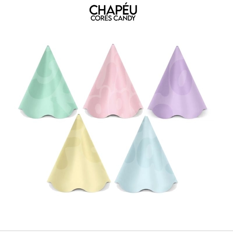 Kit 10/20/30/40/50 Chapéu De Festa Infantil ̵