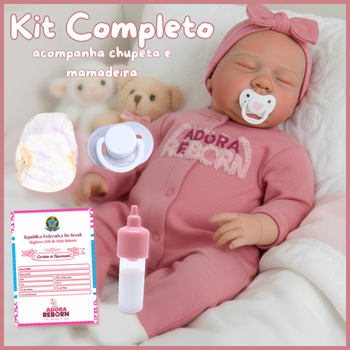 Bebê Boneca Reborn Livia Siliconada Realista Pode