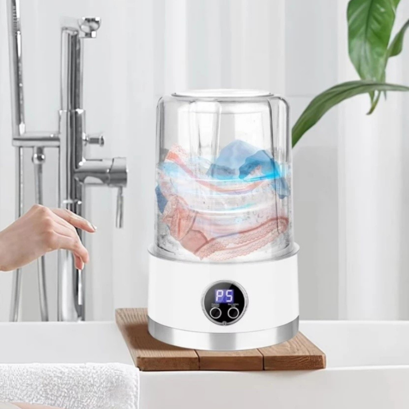 Mini Máquina de Lavar 1000ml Compacta Recarregáv