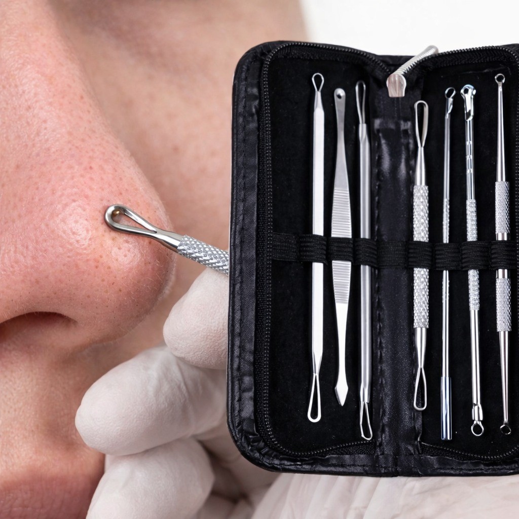 Kit 7 Pcs Extrator De Cravo Espinha Profissional I