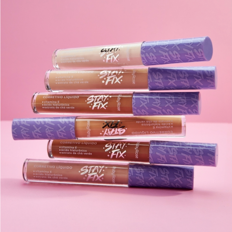 Corretivo Líquido Alta Cobertura Stay Fix Ruby Ro