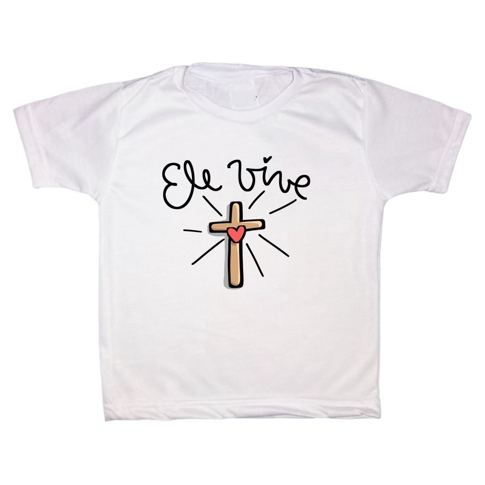 Camiseta Infantil Ele Vive camisa criança unissex