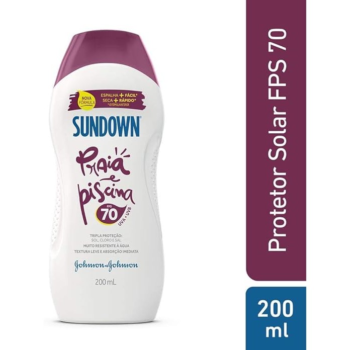 Protetor Solar Sundown Corpo/Rosto fps70 200ml