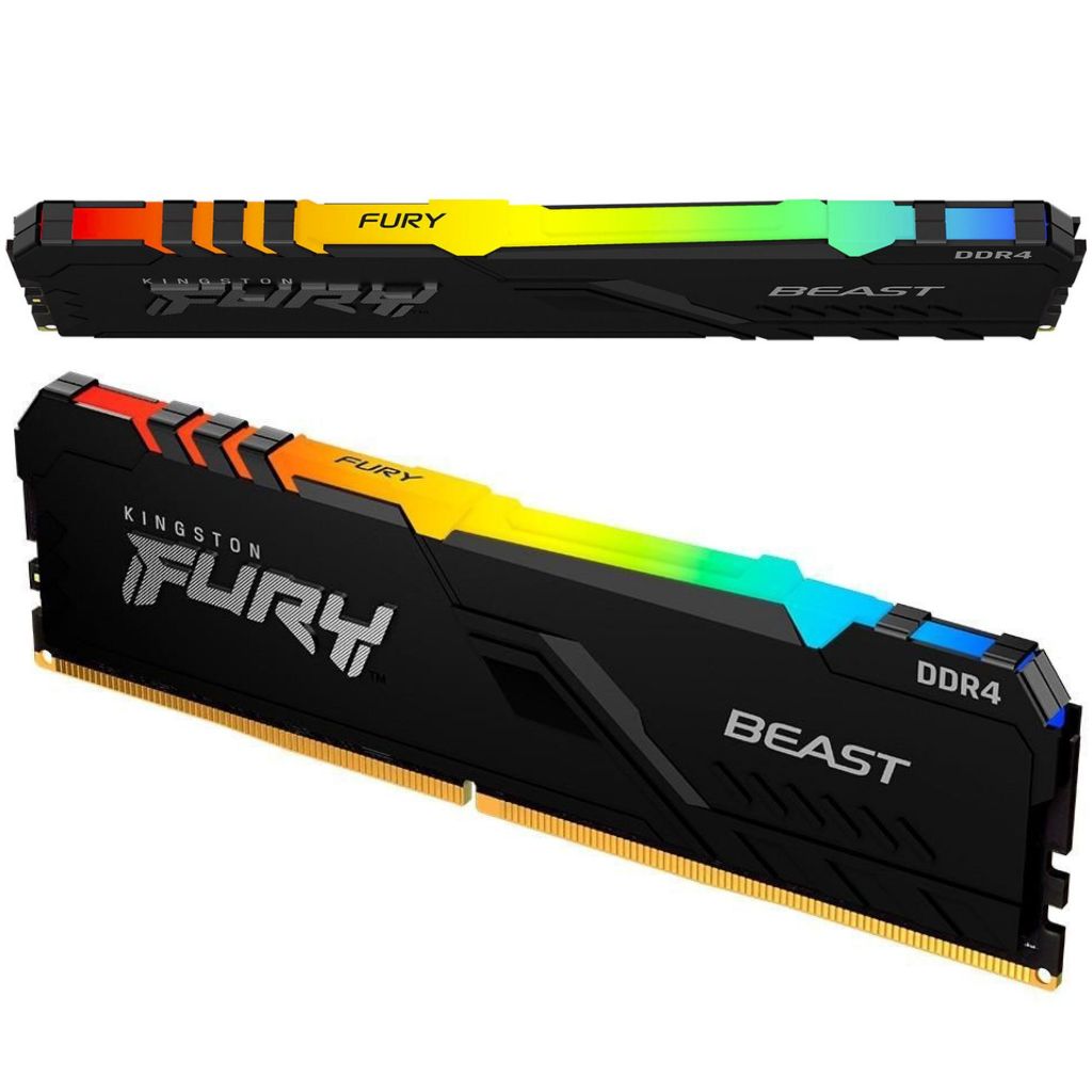 Memória RAM Kiston Fury Beast RGB 8GB 16GB 32GB M