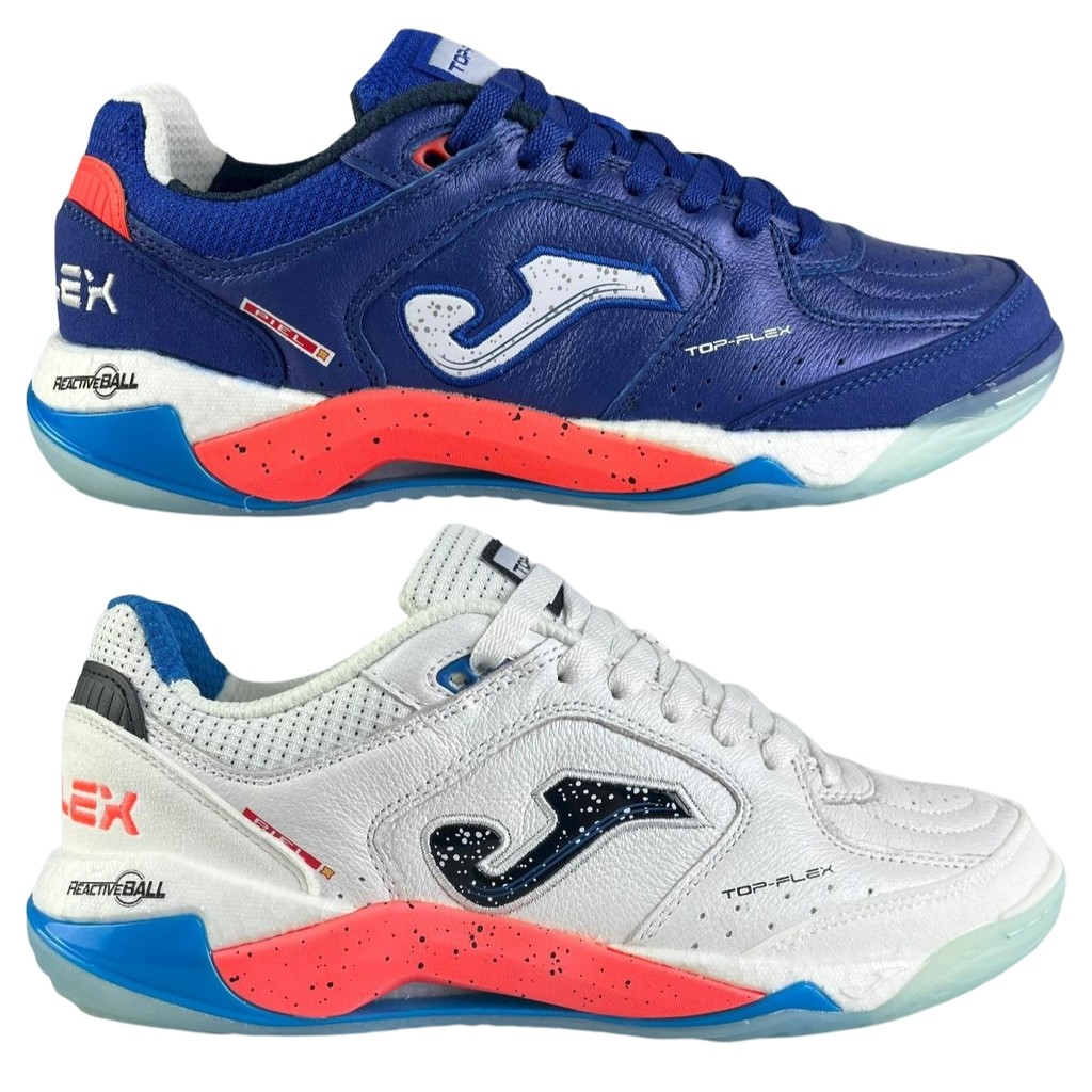 Chuteira Futsal Joma Top Flex Plus Original Couro 