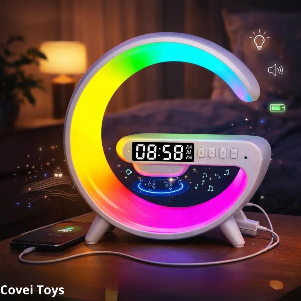 Luminária Despertador Inteligente LED Bluetooth R