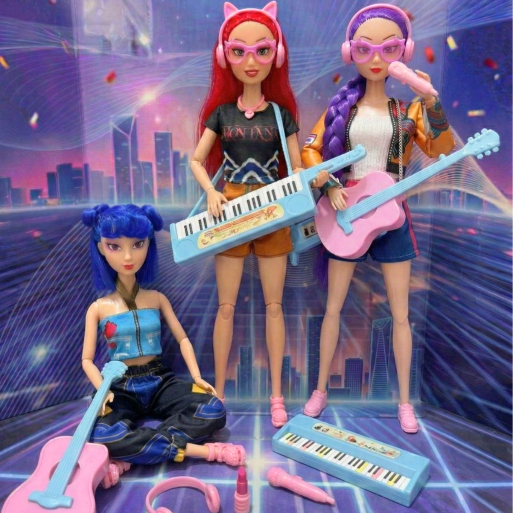 BONECAS GUERREIRAS K POP HUNTRIX mIRA ZOEY E RUMI 