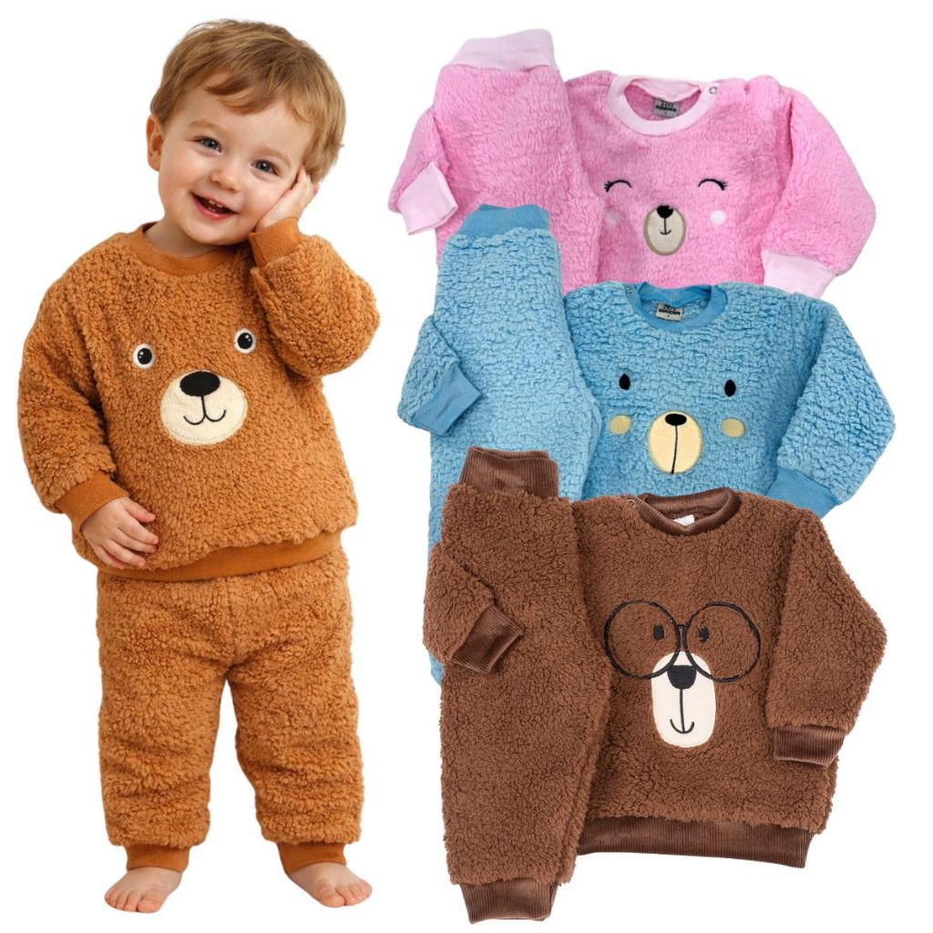 Conjunto Teddy Dupla Face Peluciado Quentinho Inve