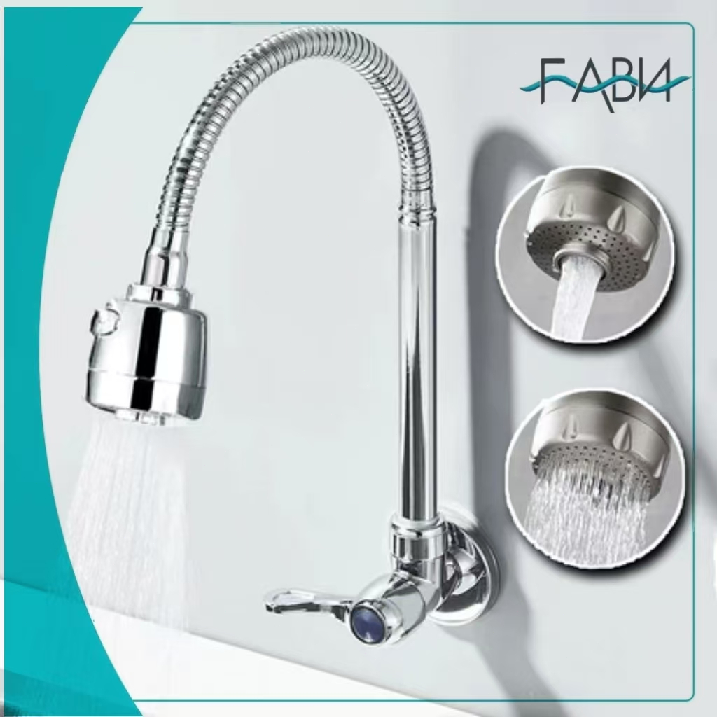 Inox Prata Torneira Cozinha parede chuveiro com ro