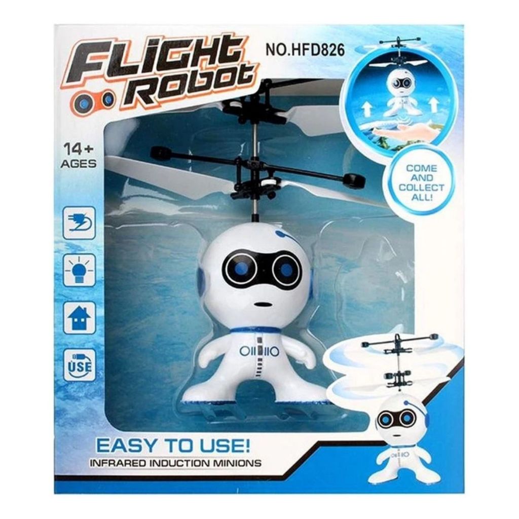 Mini Drone Infantil Astronauta Voador Branco com S